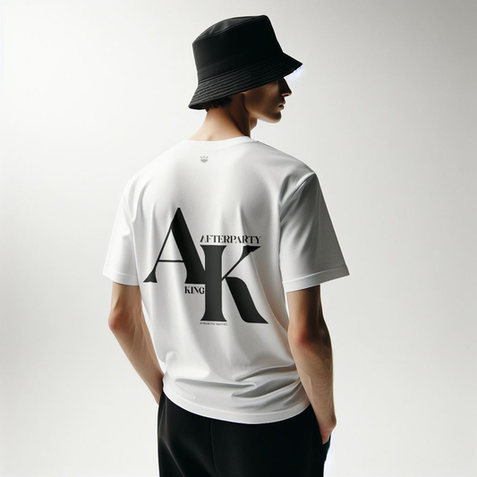 AFTERPARTY KING EMBROIDERED - White