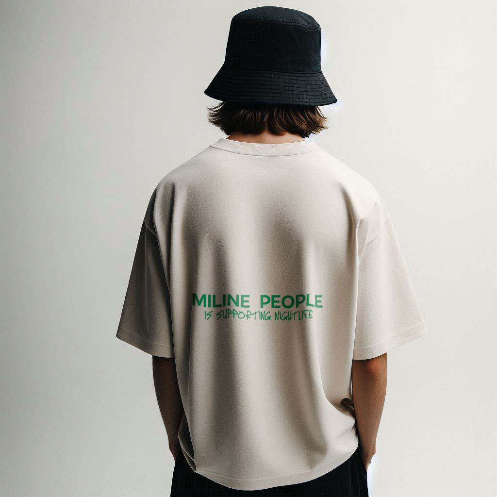 DJS ONLY PRESS PLAY Oversize - Bone