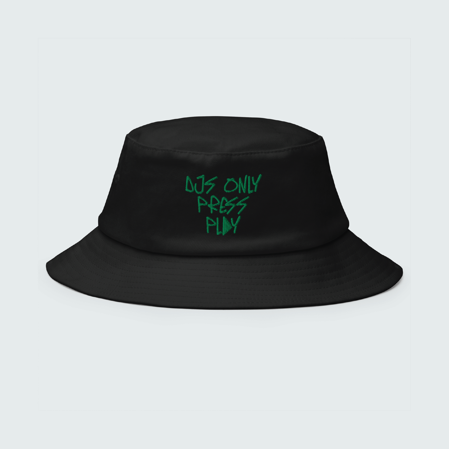 DJS ONLY PRESS PLAY EMBROIDERED - Black