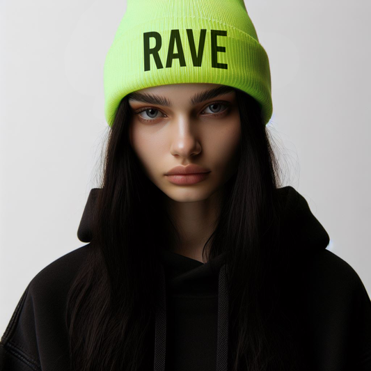 RAVE EMBROIDERED - Acid Green