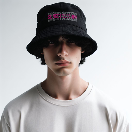 SUNSET SESSION EMBROIDERED - Black