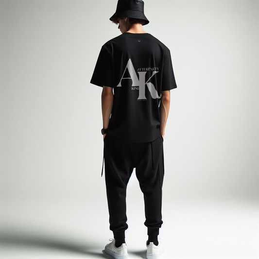 AFTERPARTY KING EMBROIDERED - Black