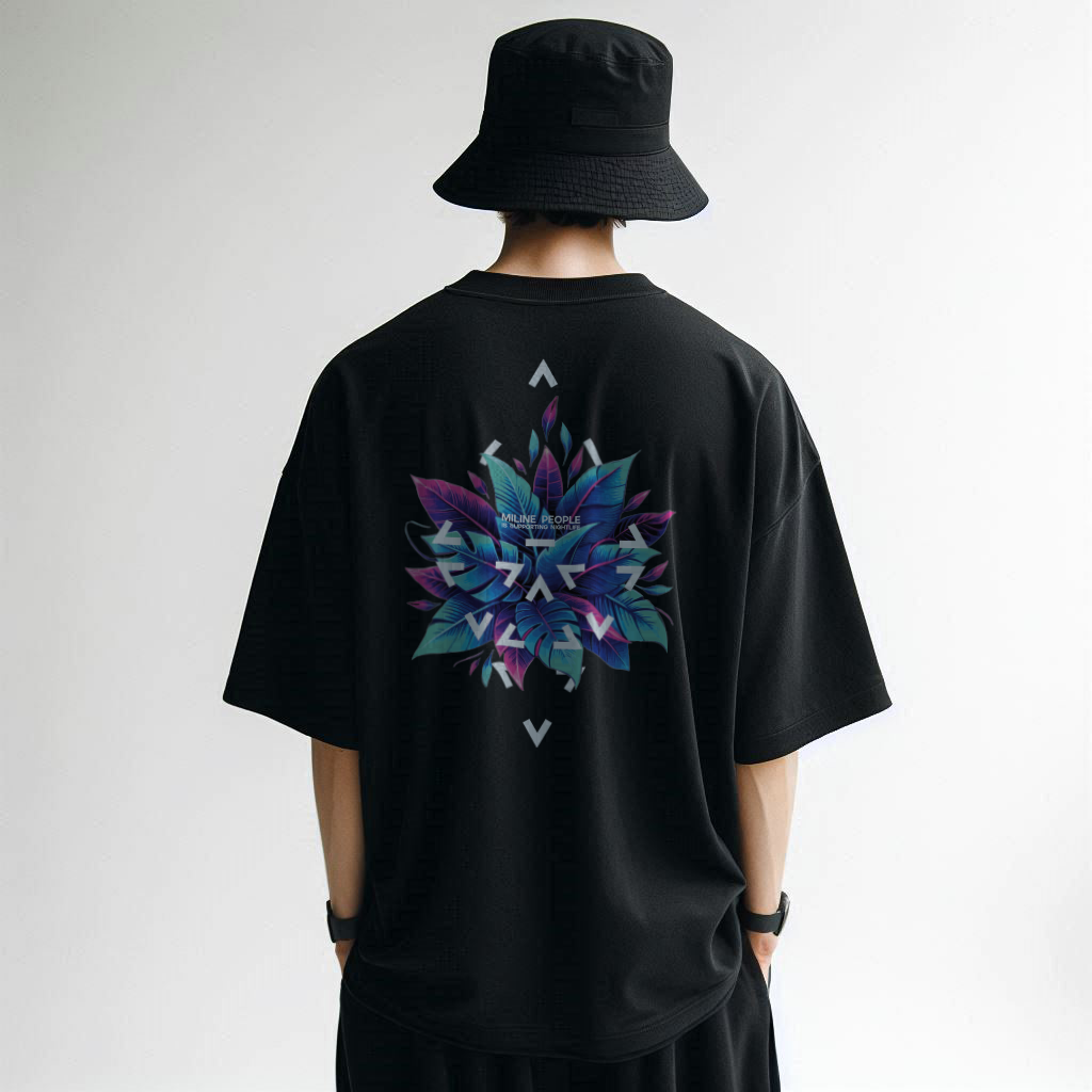 ELECTRONIC JUNGLE Oversize - Black