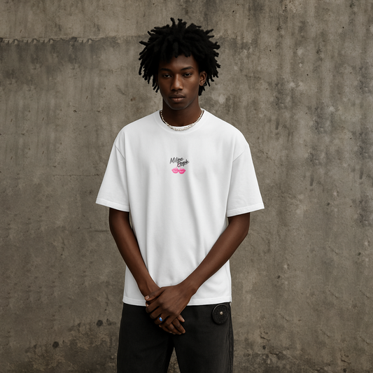 KISS MY LIPS - White