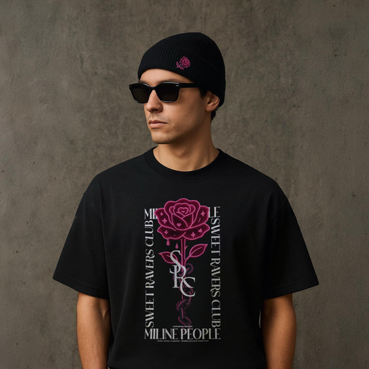 NEON ROSE - Black