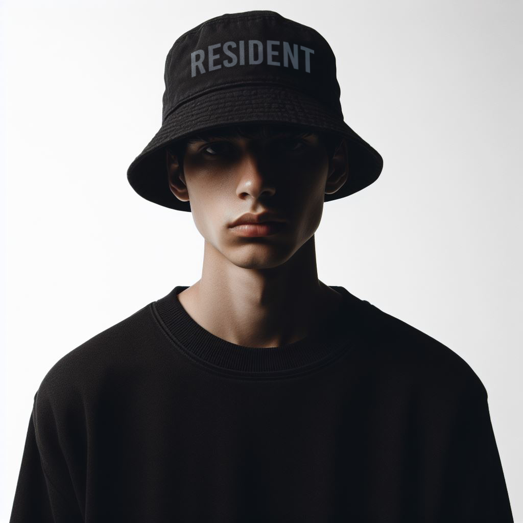 RESIDENT EMBROIDERED - Black